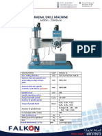 Radial Drill Machine Z3050x16 Specs