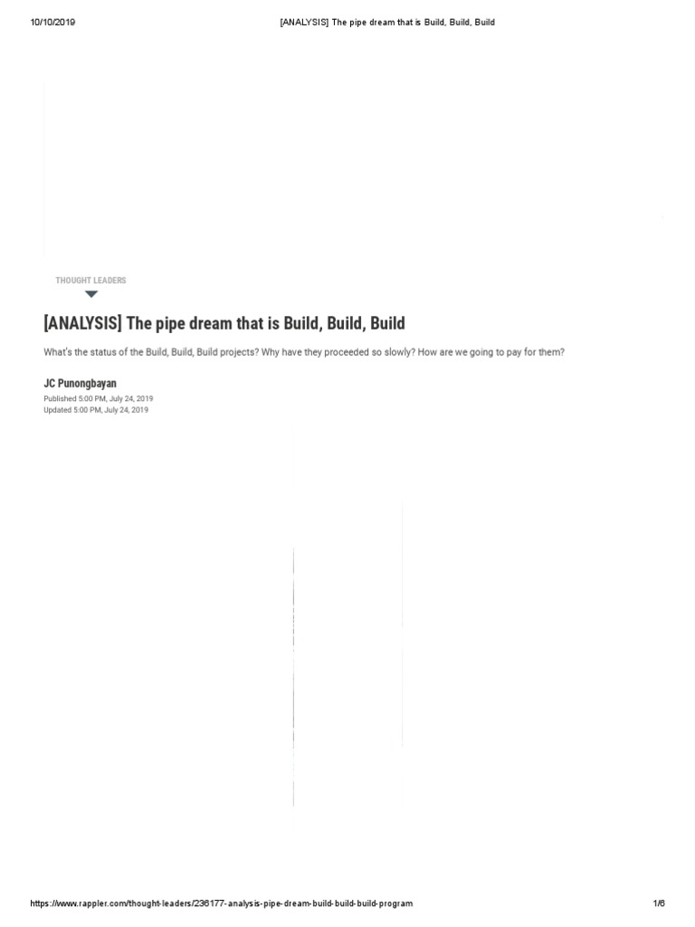 Build, Build, Build: Project Delays Explained | PDF | Public–Private ...