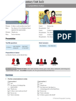 Presentation: Is There ... ? Prepositions of Place