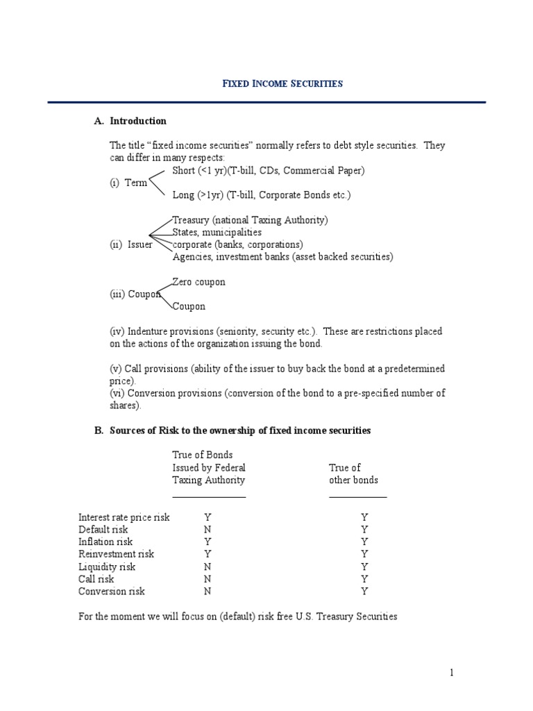 Lecture 1 - Review of Bond Concepts and Term Structure of Interest ...