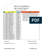 Jadwal Wajib Baca