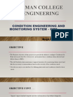 CV Raman College of Engineering: Condition Engineering and Monitoring System - Cms