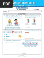 2do Examen Bimestral- Mate