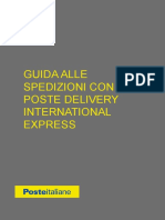 Poste Delivery International Express Guida Spedizioni