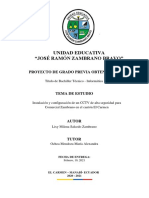 PROYECTO DE GRADO - Instalación y Configuración de Un CCTV de Alta Seguridad