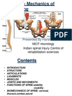 Bio-Mechanics of Spine: Structure, Movements & Functions