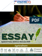 Vision VAM 2020 (Essay) Agriculture