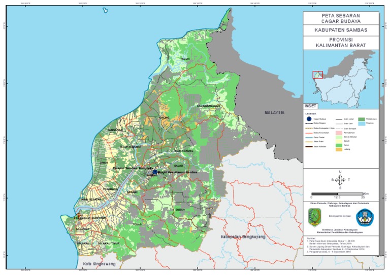 Warga Sambas di area perbatasan