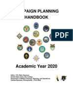 Campaign Planning Handbook: Academic Year 2020