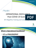 Operation Excellence in Post COVID 19 Scenario