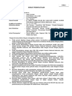 Format Surat Pernyataan BPK