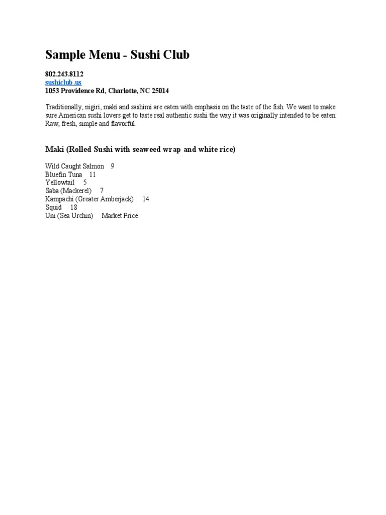 Authentic Sushi for American Palates | PDF