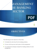 Risk Management in The Banking Sector