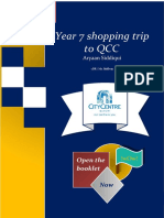 Year 7 Shopping Trip To QCC: Open The Booklet
