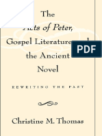 The Acts of Peter, Gospel Literature, and The Ancient Novel - Rewriting The Past
