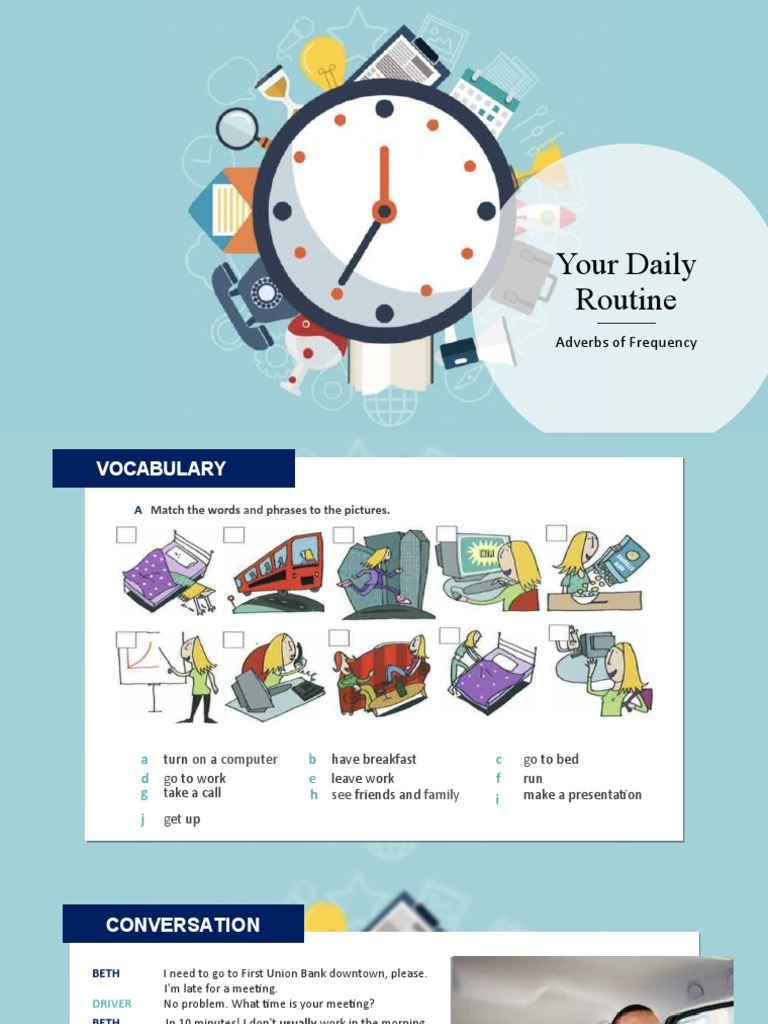 Your Daily Routine For Business | PDF | Workweek And Weekend