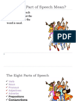 Additional Material Parts of Speech