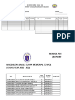 School Form 10 (SF 10) (Elementary School Permanent Record