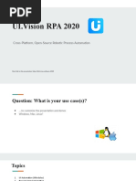 UI - Vision RPA Software 2020