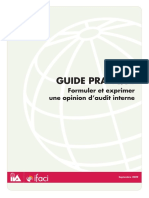 Guide Pratique - Formuler et Exprimer une Opinion d'Audit Interne