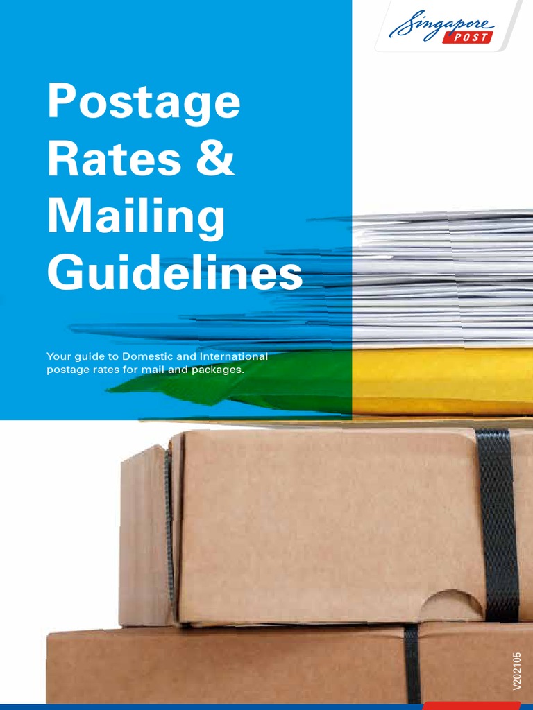 Singapore Postage Rates Guide 2025 | PDF | Envelope | Mail