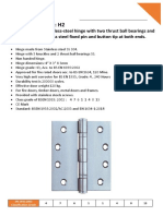 AHRAM HINGE 4' X 3' X 3mm - 2 Ball Bearings