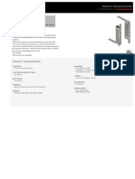 Constant-Latching Flush Bolt Set For Inactive Wood Covered Composite Doors