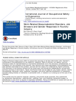 Work-Related Musculoskeletal Disorders, Job Stressors and Gender Responses in Foundry Industry (Taylor & Francis)