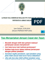 Soal Up Paket B