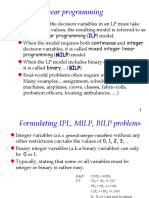 Integer Linear Programming: ILP Milp Bilp
