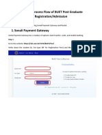 Payment Process Flow of BUET Post Graduate Registration/Admission