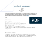 Steel Wire Rope - Use & Maintenance