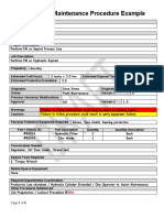 Hydraulic PM Procedure Example