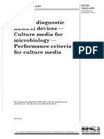 BS en 12322-1999 (In Vitro Diagnostic Medical Devices. Culture Media For Microbiology. Performance Criteria For Culture Media)