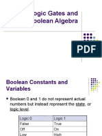 Logic Gates and Boolean Algebra