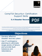 Comptia Security+ Certification Support Skills: 5.4 Disaster Recovery