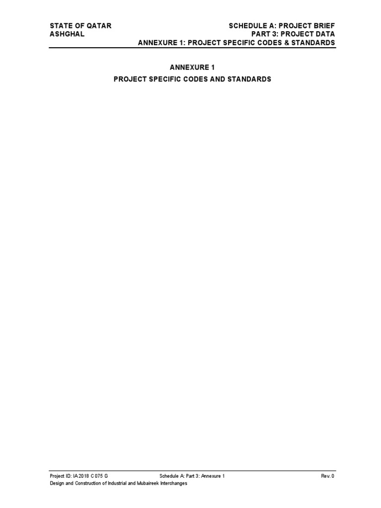 Qatar Interchanges Construction Codes | PDF | Geographic Information System  | Risk