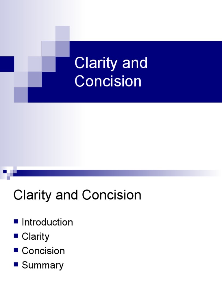 Clarity and Concision | PDF | Behavior Modification | Human Nature