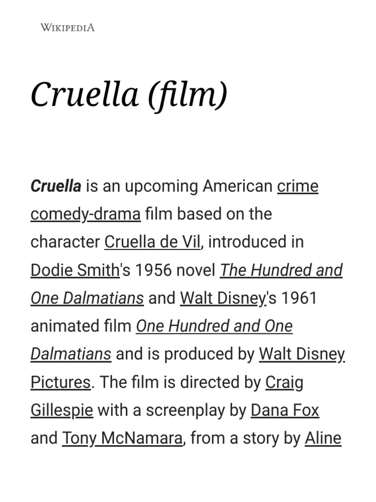 Cruella (film) - Wikipedia