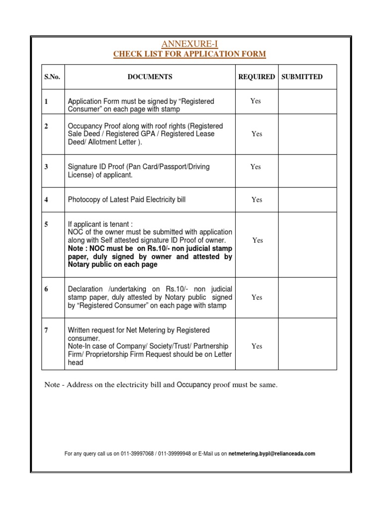 Net Metering Application Form BYPL | PDF | Notary Public | Renewable Energy