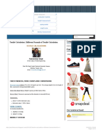 Textile Calculation - Different Formula of Textile Calculation - Textile Learner