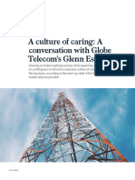 A Culture of Caring: A Conversation With Globe Telecom's Glenn Estrella