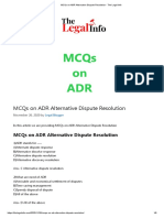 Adr MCQ 3