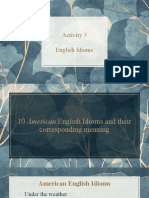 Activity 3 English Idioms