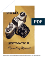 Pentax SP2 (Including Main Takumar Lenses Specifications)