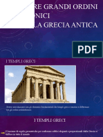 I Tre Grandi Ordini Architettonici Della Grecia Antica