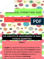 Numerical Literacy Waj 3105