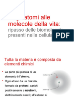 Dall'atomo Alle Molecole Della Vita - Ripasso Delle Biomolecole Presenti Nella Cellula