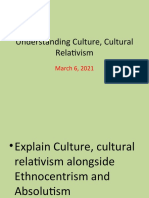 Understanding Culture Cultural Relativism