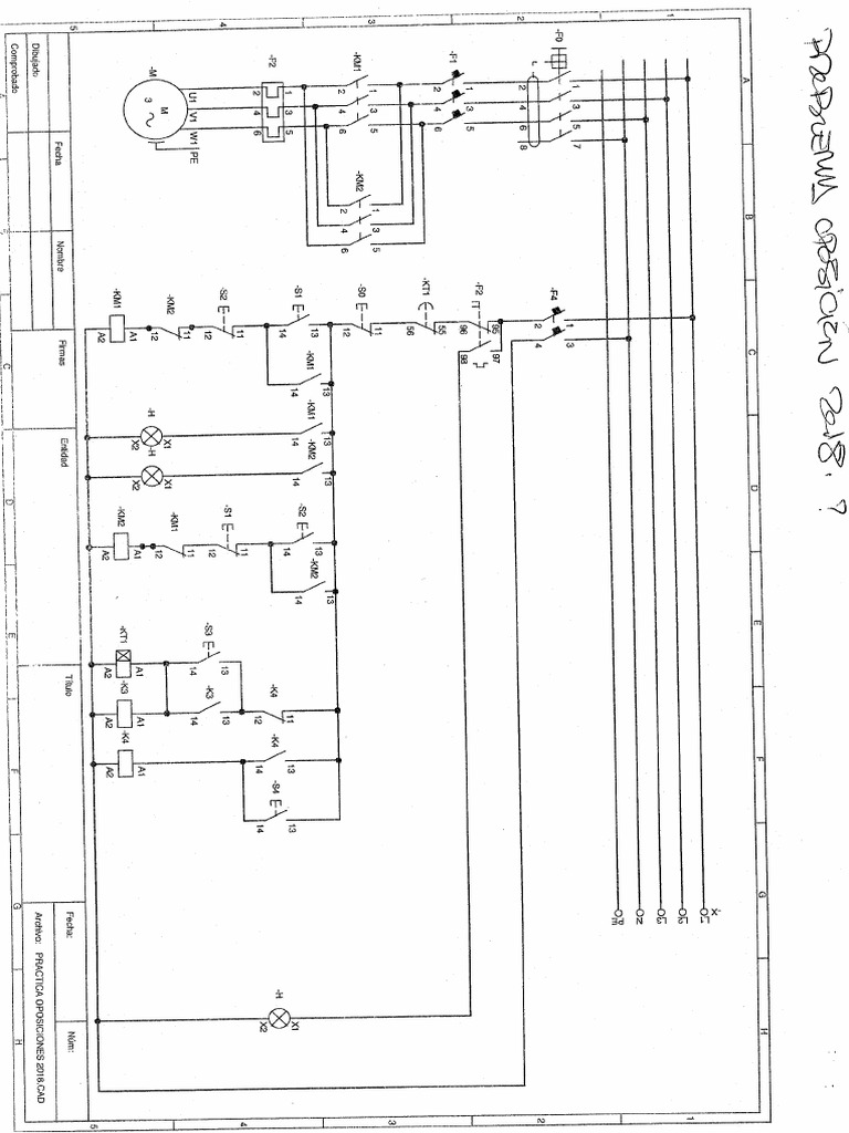 Esquemas Automatismos Con Cableado CADE SIMU | PDF